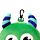Coussin de Voyage Relaxeazzz Peluché 2-en-1 avec Masque Yeux Monstarz - Monstre Vert