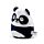 Peluche Squidglys Adoramals - Susu, le Panda
