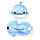 Relaxeazzz Adoramals Aoi la Baleine Coussin de voyage 2 en 1