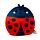 Peluche Squidglys - Adorabugs Tilly La Coccinelle