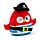 Peluche Squidglys - Jolly Rogers Pirates 