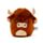 Peluche Squidglys - Highland Coo Cow 