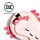 Relaxeazzz Adoramals Maddie l'Axolotl Coussin de voyage 2en1 