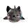 Relaxeazzz Dexter la Chauve-souris Coussin de voyage 2 en 1 