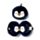Relaxeazzz Nico le Pingouin Coussin de voyage 2 en 1