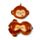 Relaxeazzz Jeremy le Singe Coussin de voyage 2 en 1