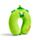 Coussin de Voyage Relaxeazzz Peluché Mémoire de Forme - Adoramals Harry le Dinosaure