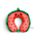 Coussin de Voyage Relaxeazzz Peluché Mémoire de Forme - Foodiemals Lana la Pastèque