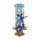 Porte-encens Attrape-cendre Crâne de cristal lagon - Dark Legends 