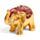 Mini Eléphant Porte-Bohneur A Collectionner Pailleté Métallique