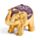 Mini Eléphant Porte-Bohneur A Collectionner Pailleté Métallique