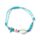 Bracelets - Perles bleues avec Coquillages & Etoile de mer