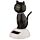 Figurine Solaire - Chat Noir Porte Chance
