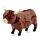 Figurine Solaire Highland Coo Cow - Vache Animal de la Ferme