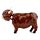 Figurine Solaire Highland Coo Cow - Vache Animal de la Ferme