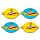 Lot de 4 Dessous de Verre - The Beatles Yellow Submarine 