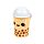 Mug avec Couvercle - Boba le Bubble Tea Foodiemals 