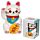Tirelire Chat Blanc Maneki Neko - Chat Porte-bonheur