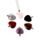 Pendentif gemme Cœur avec 6 pierres interchangeables 