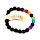 Bracelet Chakra en pierre de Lave & Gemme