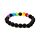 Bracelet Chakra en pierre de Lave & Gemme