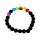 Bracelet Chakra en pierre de Lave & Gemme