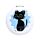 Miroir de Poche - Lucky le Chat Noir