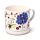 Ensemble Mug Porcelaine & Dessous de Tasse - Nectar Meadows 