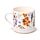 Ensemble Mug Porcelaine & Dessous de Tasse - Nectar Meadows 