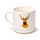Ensemble Mug Porcelaine & Dessous de Tasse - Jan Pashley Cerf  