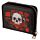 Skulls and Roses Zip Around Small Wallet Purse