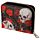Skulls and Roses Zip Around Small Wallet Purse