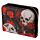 Skulls and Roses Zip Around Small Wallet Purse