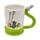 Mug en céramique avec anse en forme de tuyau