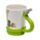 Mug en céramique avec anse en forme de tuyau