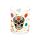 Lot de 2 Verres 250ml - Day of the Dead Jour des Morts