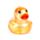 Squeezy Jouet anti-stress Canard Pailleté en Maltose 