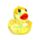 Squeezy Jouet anti-stress Canard Pailleté en Maltose 