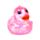 Squeezy Jouet anti-stress Canard Pailleté en Maltose 