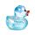 Squeezy Jouet anti-stress Canard Pailleté en Maltose 
