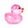 Squeezy Jouet anti-stress Canard Pailleté en Maltose 