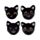 Jouet Peluché à Presser Queasy Squeezies - Lucky le Chat Noir Voyant
