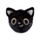 Jouet Peluché à Presser Queasy Squeezies - Lucky le Chat Noir Voyant