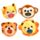 Jouet Peluché à Presser Queasy Squeezies Adoramals – Animaux Sauvages Lion, Girafe, Singe, Tigre