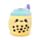 Jouet Peluché à Presser Queasy Squeezies - Foodiemals Bubble Tea 