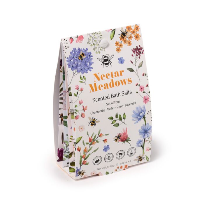 Lot de 4 Sachets de Sels de Bain - Nectar Meadows 
