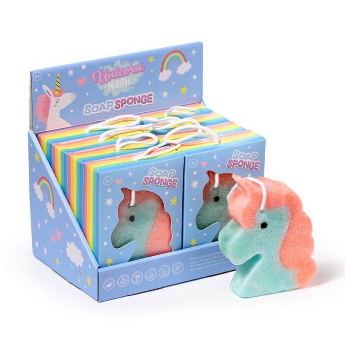 Savon Eponge en forme de Licorne - Unicorn Magic 