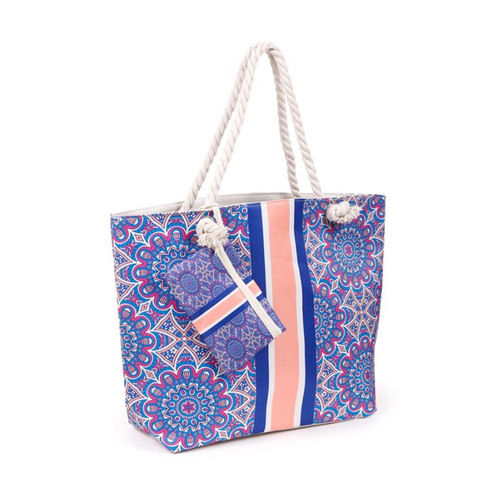 Sac de plage - Mandala Bleu