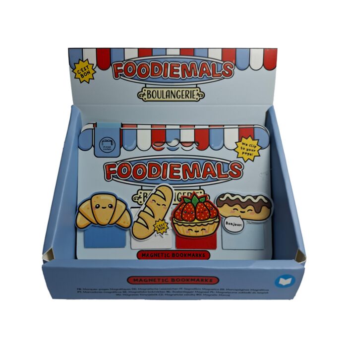 Lot de Marques-page Magnétiques - Foodiemals Boulangerie 