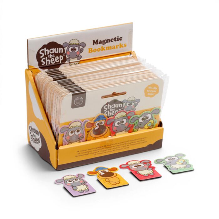 Lot de Marque-pages Magnétiques - Shaun le Mouton Kawaii